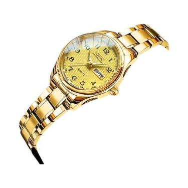 Imagem de Relógio Feminino À Prova D'água Luminoso Com Data E Dia Da Semana OPK 