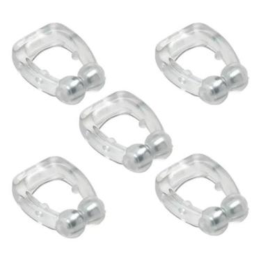 Imagem de Kit 5 Und Aparelho Clipe Nasal Anti Ronco Magnético Apnéia S - Congrat