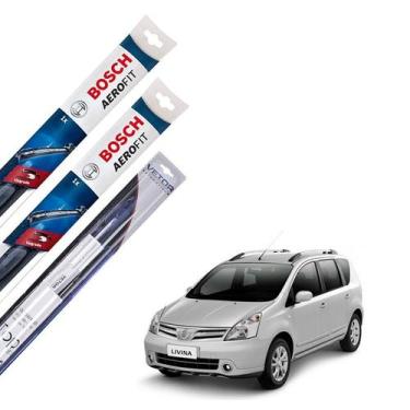 Imagem de Kit palheta Limpador Parabrisa Nissan Livina 2012 2013 2014 - Bosch - 