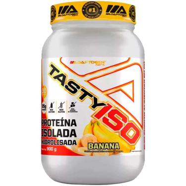 Imagem de Adaptogen Tasty Iso Whey Protein Isolado Banana 900g Sem Lactose