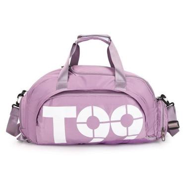 Imagem de Bolsa Mala Esportiva Mochila Costa Transversal Fitness Treino Futebol Academia Impermeável Roxo Claro