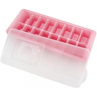 Imagem de Forma De Gelo Com Tampa Plástico Retangular Cubo Fwb