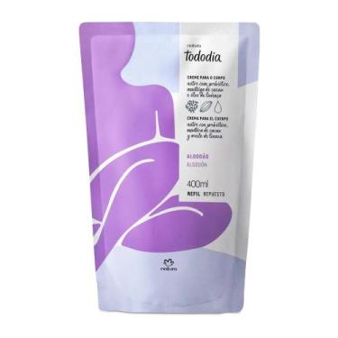 Imagem de Refil Creme Desodorante Nutritivo para o Corpo Tododia Algodão 400 ml 