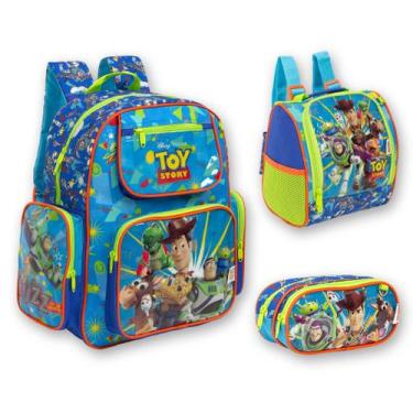 Imagem de Kit Bolsa Mochila Escolar Masculina Filme Toy Story Passeio - Chenson
