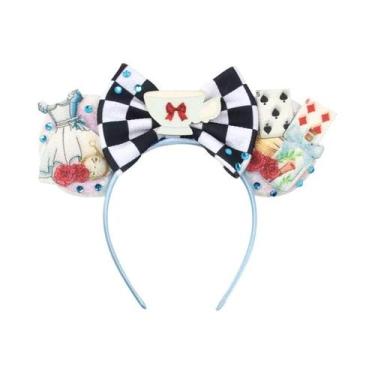 Imagem de Tiara De Orelhas De Rato Para Mulheres Com Lantejoulas E Laço, Acessór