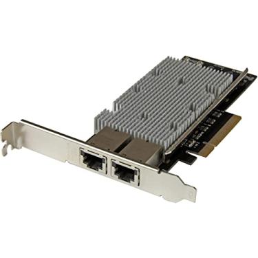 Imagem de StarTech. NIC PCIe de 2 portas de 10 Gb com agregação de ligação nativa - Placa Ethernet 10Gbase-t - Placa LAN 100/1000/10000 Mbps (ST20000SPEXI)