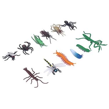 Imagem de 12 peças de insetos realistas de brinquedo estatuetas de insetos de plástico conjunto de 4 a 6 anos de idade (baratas, aranhas, centopéias, etc)