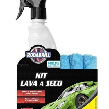 Imagem de Lava A Seco Rodabrill + 3 Panos De Microfibra