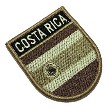 Imagem de BP0201EV04 Bandeira Costa Rica Patch Bordado Fecho Contato