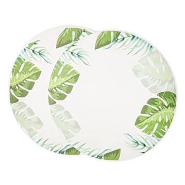 Imagem de Kit Mesa Posta Sousplat 4 Lugares 12 Pçs Micropercal 200 Fios Costela de Adão (Capa+Guardanapo+Abraçadeira)