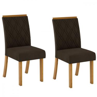 Imagem de Kit 2 Cadeiras Estofadas Sala de Jantar Liza