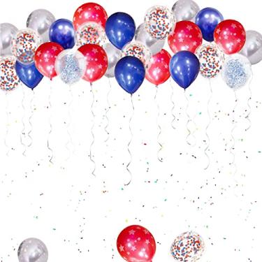 Imagem de Balão patriótico vermelho azul branco 26 peças Baquent para 4 de julho decoração do dia da independência arco do balão para o dia da memória patriótico casamento chá de bebê suprimentos de festa de aniversário