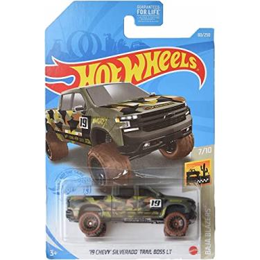 Imagem de Hot Wheels Chevy Silverado Trail Boss LT '19 [Camuflagem verde] 80/250 Baja Blazers 7/10