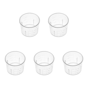 Imagem de Bettomshin 50 peças copo medidor 15 ml copo de plástico graduado copos de mistura transparentes para líquidos de cozinha de laboratório