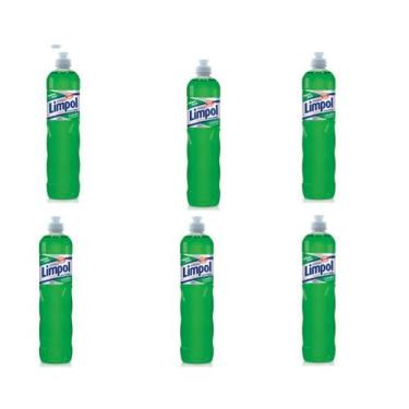 Imagem de Kit Com 06 Detergente Limpol Limão 500ml Biodegradável - Bombril