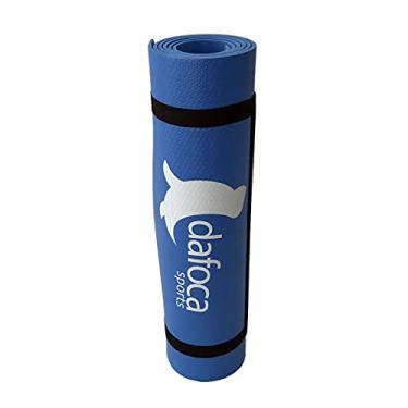 Imagem de Dafoca Sports Tapete de Exercício Azul 180x50cm EVA DF1032 para Yoga, Pilates, Treino Funcional e outros esportes