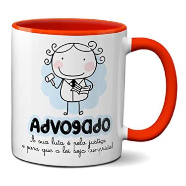 Imagem de Caneca Advogado Para A Lei Ser Cumprida Lutar Por Justiça (Vermelha)