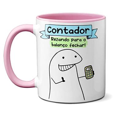Imagem de Caneca Contador Rezando Para O Balanço Fechar! Presente (Rosa)