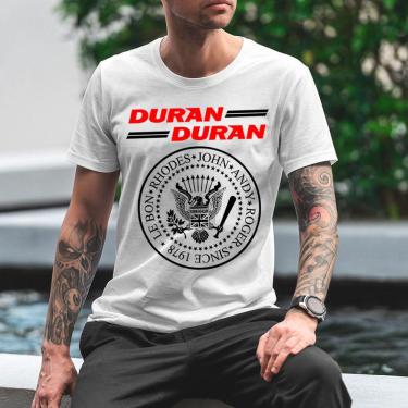 Imagem de Camiseta camisa Duran Duran, rock new wave anos 80, exclusiva unissex