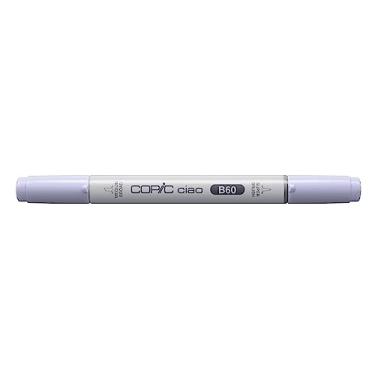 Imagem de COPIC Marcador CIAO Ponta Dupla Redonda e Chanfrada, Cor B60 Pale Blue Gray, 1 unidade