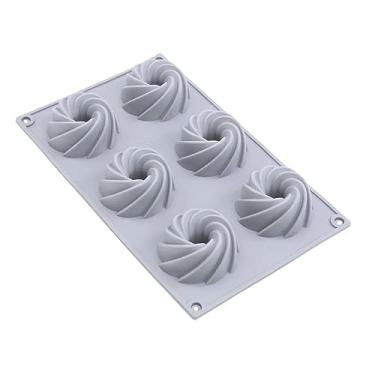 Imagem de Forma Cupcake De Silicone 6 Cavidades (cinza)