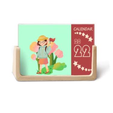 Imagem de Agenda de mesa para excursão 2022 com guia de despensamento de feiticeiro de viagem para 12 meses