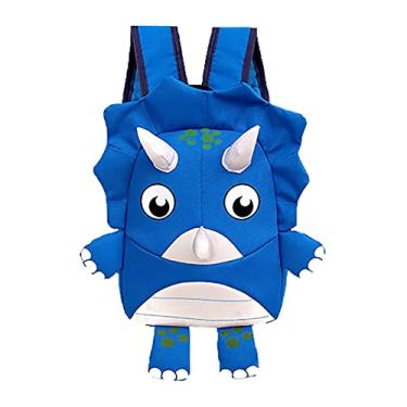 Imagem de Mochilas transparentes mochila escolar crianças fofas dinossauro desenho animal moda mochilas, Azul claro, One Size, Mochilas Tote