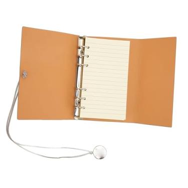 Imagem de Caderno Espiral, Caderno de Pasta Flexível, Capa de Couro Pu Resistente Ao Desbotamento, 80 Folhas Destacáveis ​​para Tomar Notas (Cinza)
