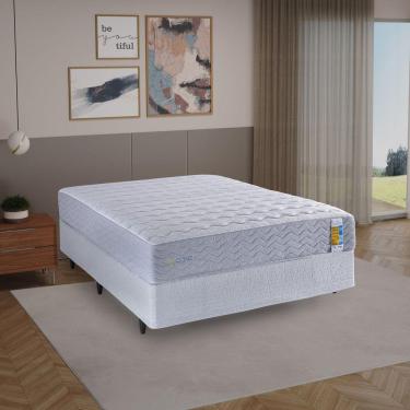 Imagem de Colchão Queen Enrolado Molas Ensacadas 158cm Bumpcore Branco / Cinza