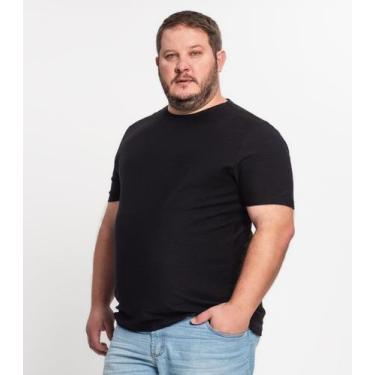 Imagem de Camiseta Flamé Plus Size Masculino Kohmar Preto