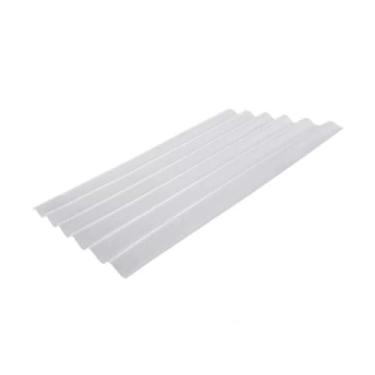 Imagem de Kit com 5 Telhas Policarbonato 183cm X 110cm Onda Alta Branco