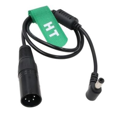 Imagem de HangTon 12V XLR 4 pinos para cilindro CC 5,5 x 2,5 mm para Blackmagic Video Assist, cabo de alimentação para monitor Atomos Shogun Flame Ninja V 50 cm