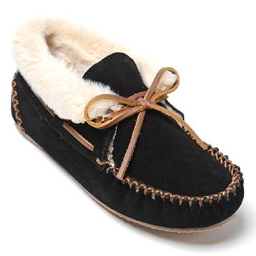 Imagem de Minnetonka Pantufa feminina Chrissy, Preto, 6