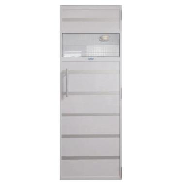 Imagem de Porta de Alumínio Branco p/ Sauna a Vapor com Contramarco 0,70x1,99 m - Sodramar