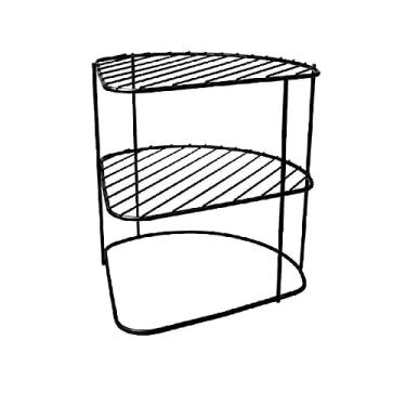 Imagem de Prateleira de Cozinha Preta Aço Inox 3 Andares - Wincy