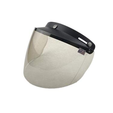 Imagem de Capacetes de motocicleta Wancar Retro padrão universal com 3 botões de pressão e proteção contra o ventoWANCAR Standard WC06WPV-Light Smoke-US