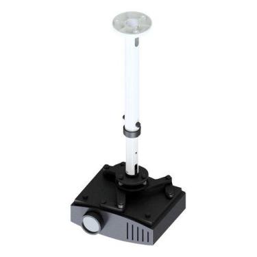 Imagem de Suporte Projetor De Teto  Telescópico  Preto E Branco - AVATRON