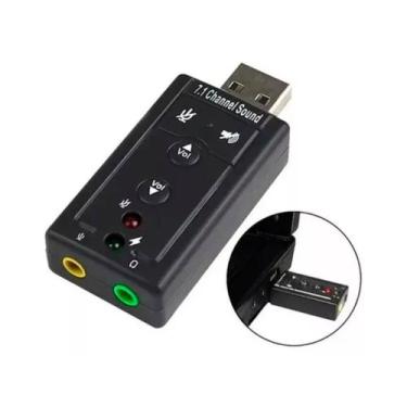 Imagem de Adaptador Placa De Som Usb 7.1 - Virtual