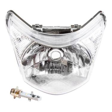 Imagem de Farol Bloco Optico Moto Honda Biz 2011 A 2017 + Lampada Led - RT