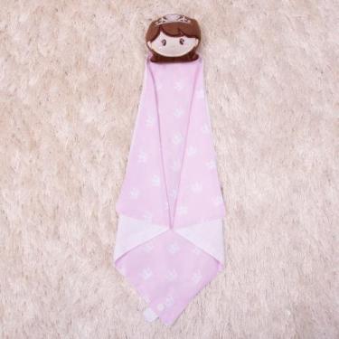 Imagem de Naninha Bebê Safari Bichinhos Fofos de Pelúcia Com Prendedor de Chupet