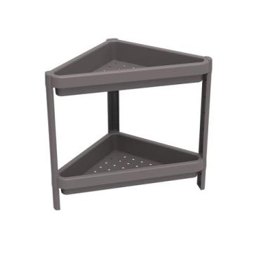 Imagem de Estante Geo Canto - Organize, Geo2, Cinza Mushroom