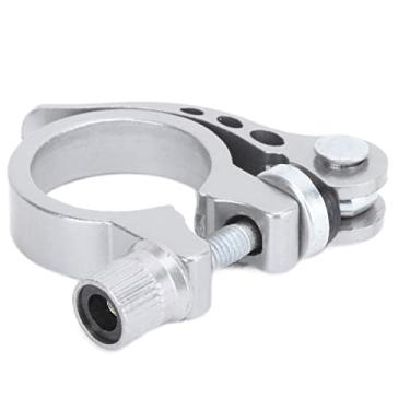 Imagem de VGEBY Braçadeira de selim de liberação rápida de bicicleta de liga de alumínio braçadeira de assento de selim braçadeira de trava de assento para bicicletas de montanha 3 cm (prata) bicicleta e suprimentos de reposição