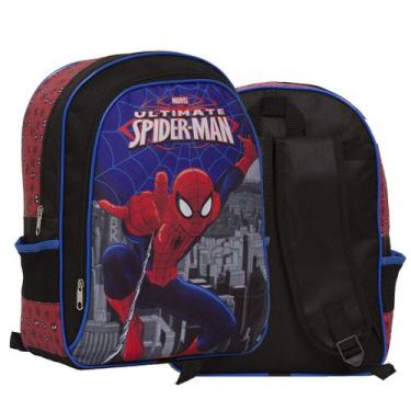 Imagem de Bolsa Escolar Menino Reforçada Homem Aranha Costas Grande - Toys 2U