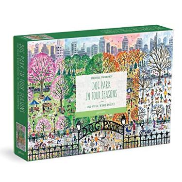 Imagem de Michael Storrings Dog Park in Four Seasons 250 Piece Wood Puzzle