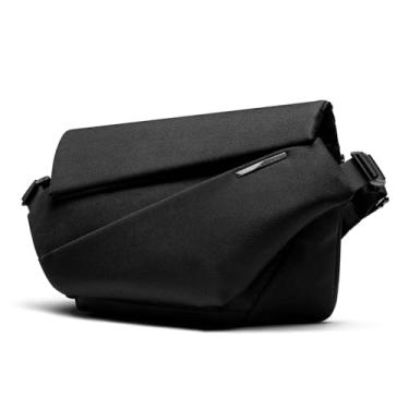 Imagem de NIID Radiant Mega Sling Bag for Men – Bolsa transversal, mochila de ombro, mensageiro, perfeita para viagens, trabalho, urbana e ao ar livre, Preto