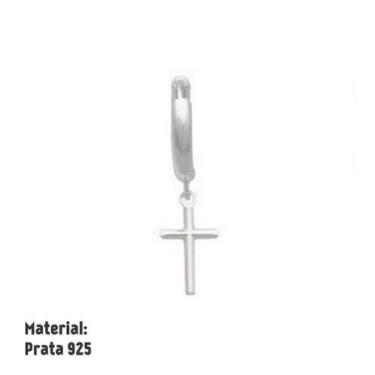 Imagem de Brinco Masculino Cruz Pingente Justin - 1 peça - Old Gold - Code, Old 