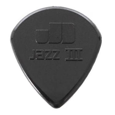 Imagem de Palheta nylon jazz iii preta  dunlop
