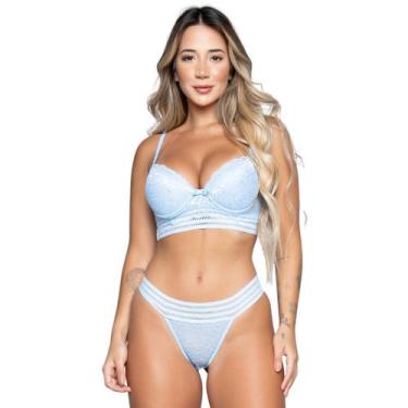 Imagem de Kit 3 Conjuntos Lingerie Vekyo Bojo e Renda Com Elástico Sensual, M, S