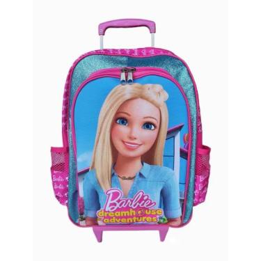Imagem de Mochila De rodinhas Mochilete Unicórnio infantil escolar meninas brilh