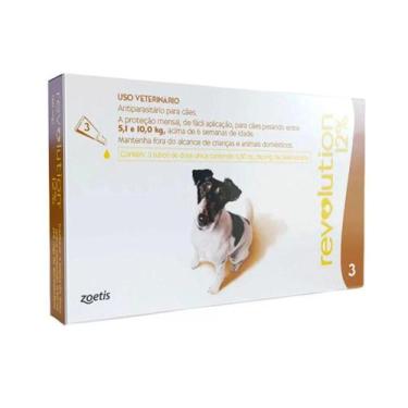 Imagem de 01 combo Antipulgas Revolution 60 Mg 5,1 A 10,0 Kg - Zoetis